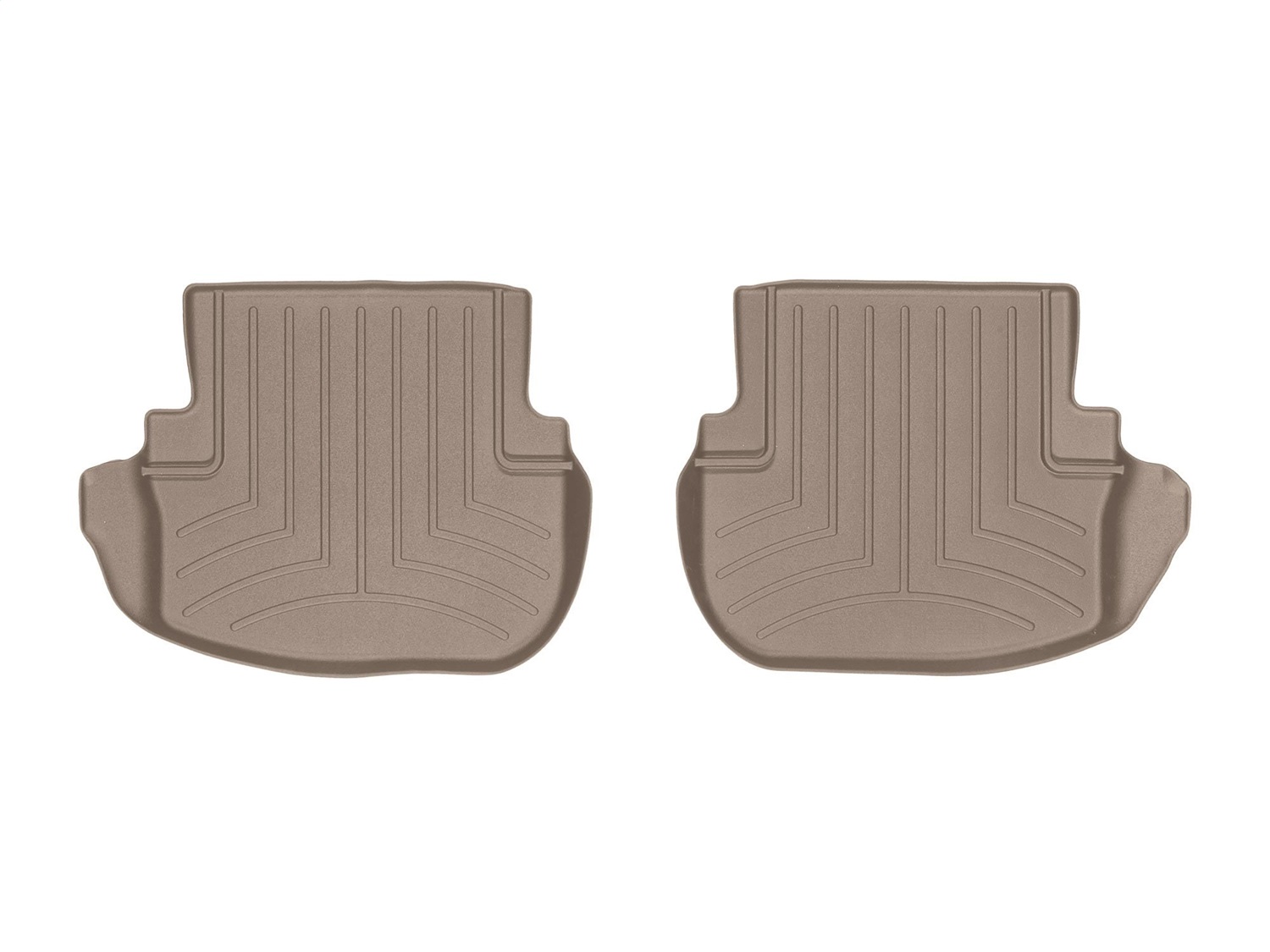 WeatherTech FloorLinerTM DigitalFit; Tan; Rear; 2 Piece Liner 456764 thumbnail 0