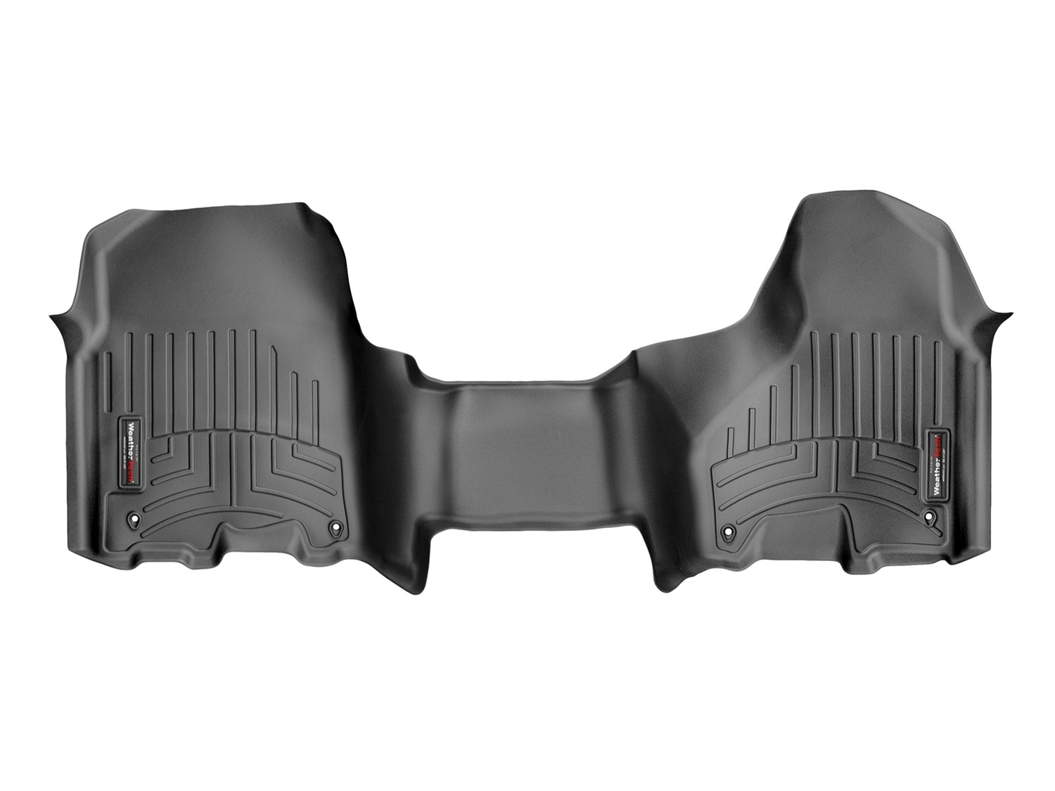 WeatherTech FloorLinerTM DigitalFit; Black; Front; Over The Hump 444771 thumbnail 0