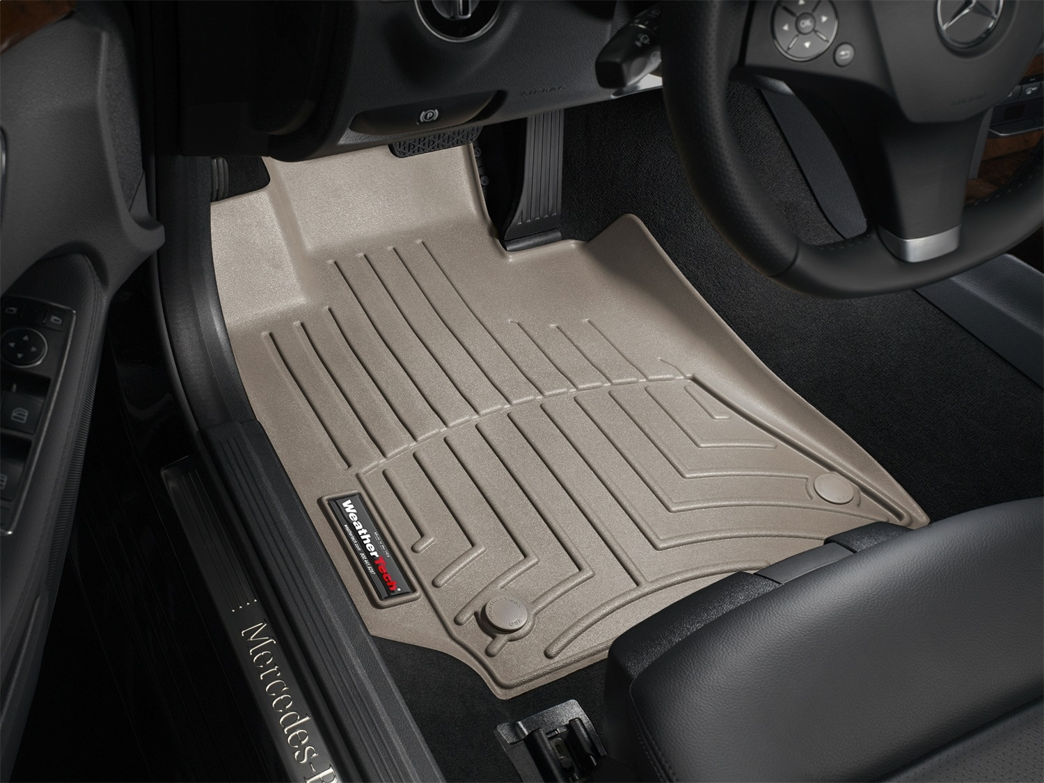 WeatherTech FloorLinerTM DigitalFit; Tan; Front 456811 thumbnail 0