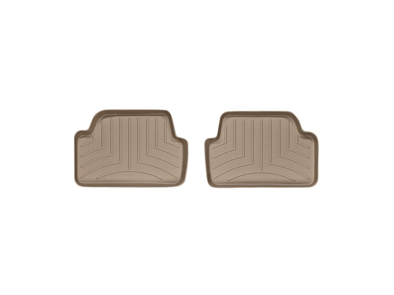WeatherTech FloorLinerTM DigitalFit; Tan; Rear; 2 Piece 452532 thumbnail 0