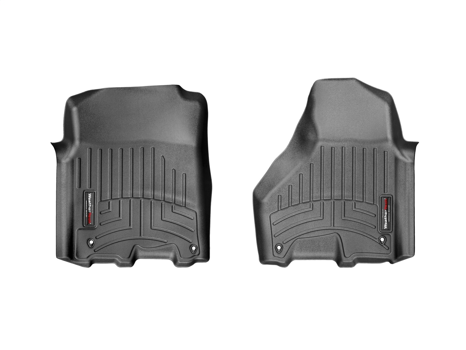 WeatherTech FloorLinerTM DigitalFit; Black; Front 444781 thumbnail 1