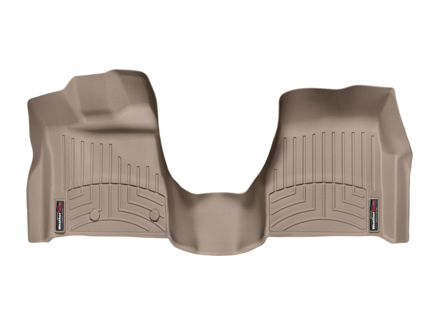 WeatherTech FloorLinerTM DigitalFit; Tan; Front; Over The Hump 456831 thumbnail 0