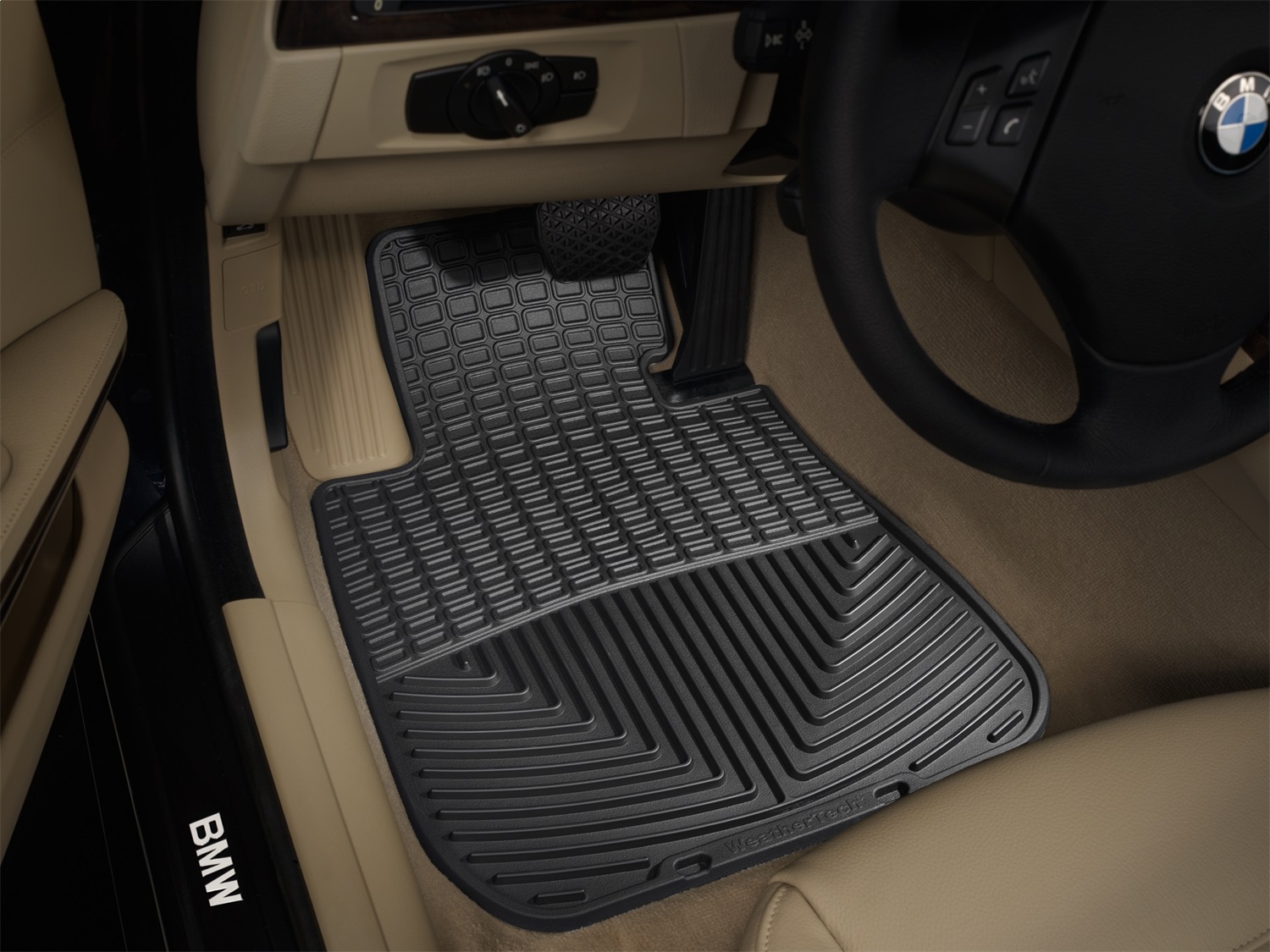 WeatherTech All Weather Floor Mats; Black; Front W61 thumbnail 1
