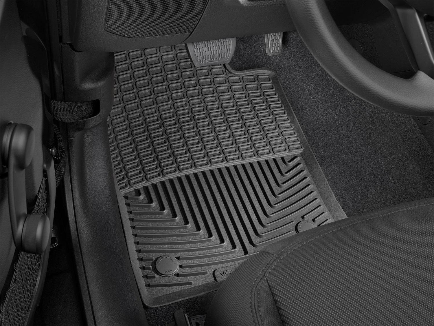 WeatherTech All Weather Floor Mats; Black; Front W475 thumbnail 1