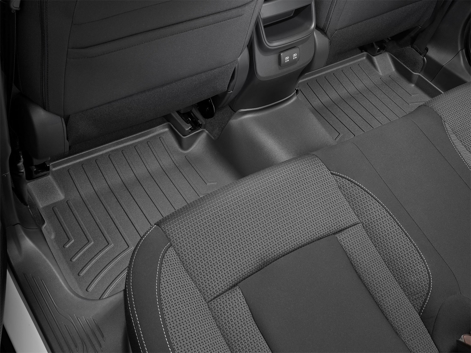 WeatherTech FloorLinerTM DigitalFit; Black; Rear 4415832 thumbnail 0