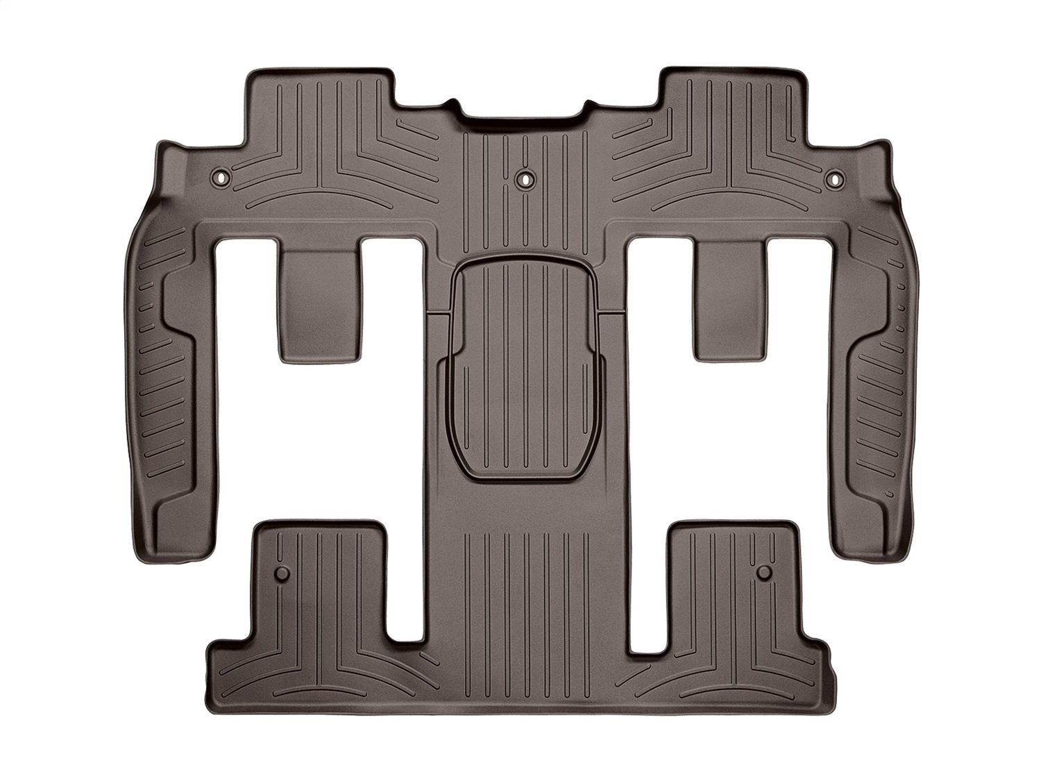 WeatherTech FloorLinerTM DigitalFit; Cocoa; Rear and Third Row 479423 thumbnail 0