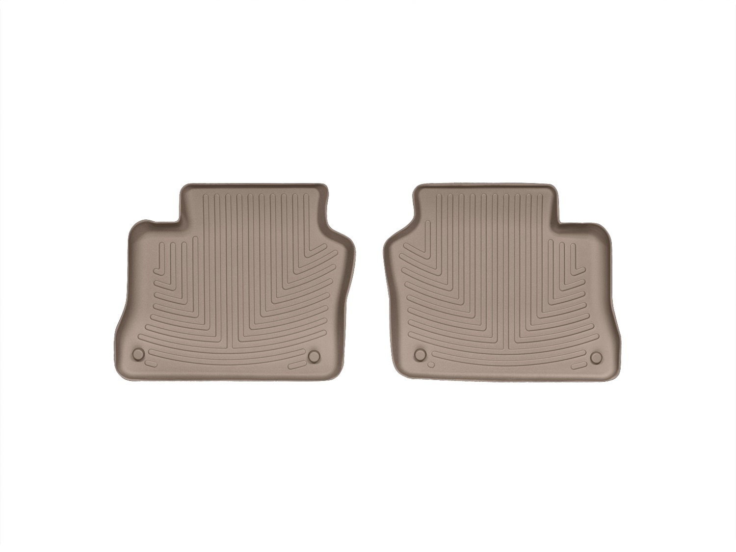 WeatherTech FloorLinerTM DigitalFit; Tan; Rear; 2 Piece 452572 thumbnail 1