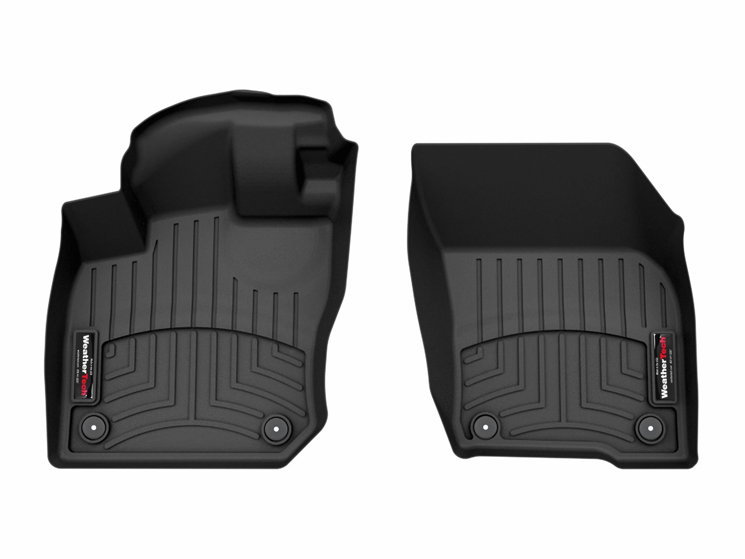 WeatherTech FloorLinerTM DigitalFit; Black; Front 4419061 thumbnail 0
