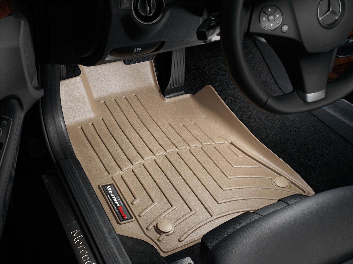 WeatherTech FloorLinerTM DigitalFit; Tan; Front 452581 thumbnail 0
