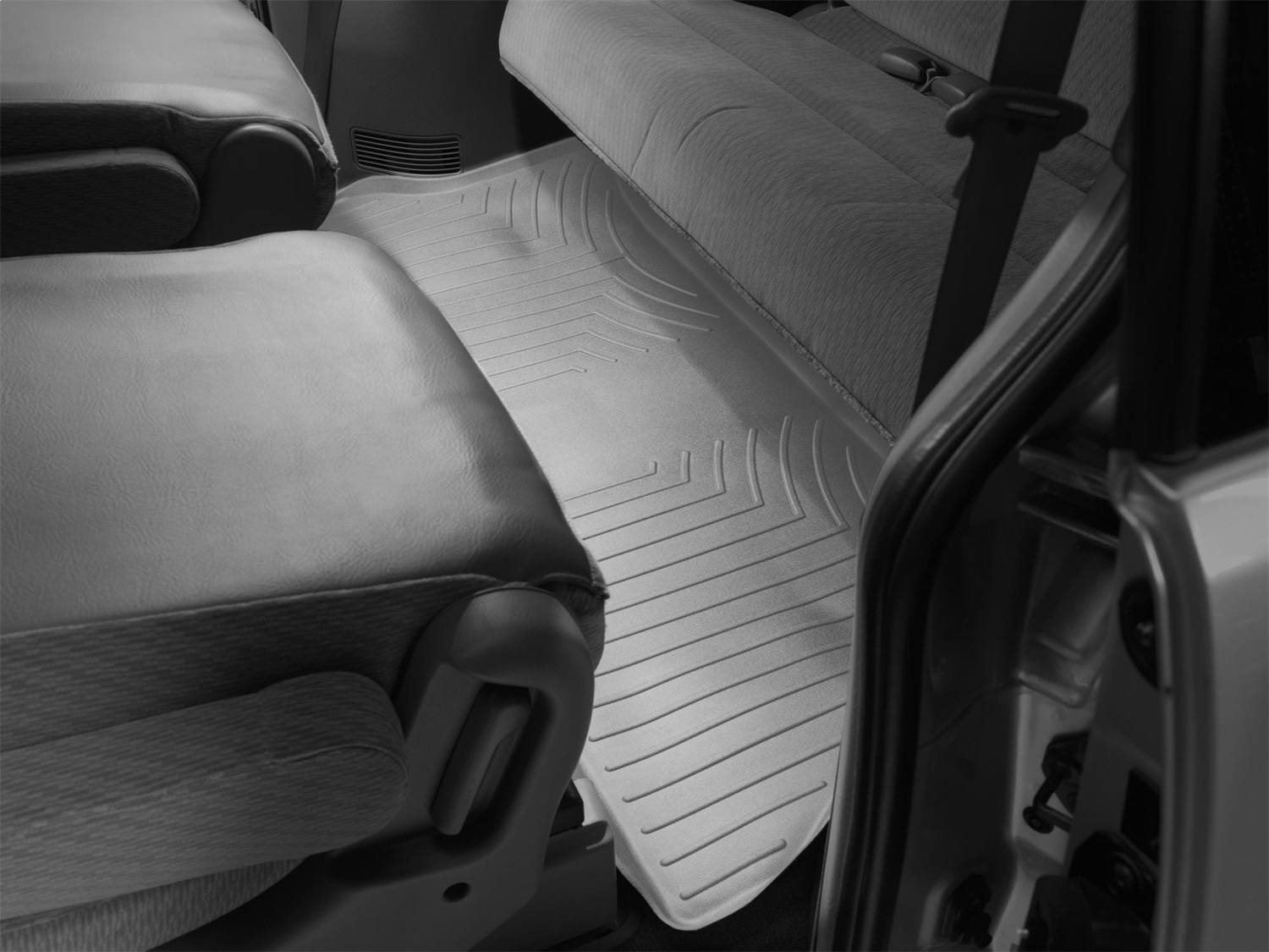 WeatherTech FloorLinerTM DigitalFit; Gray; Third Row 461133 thumbnail 1