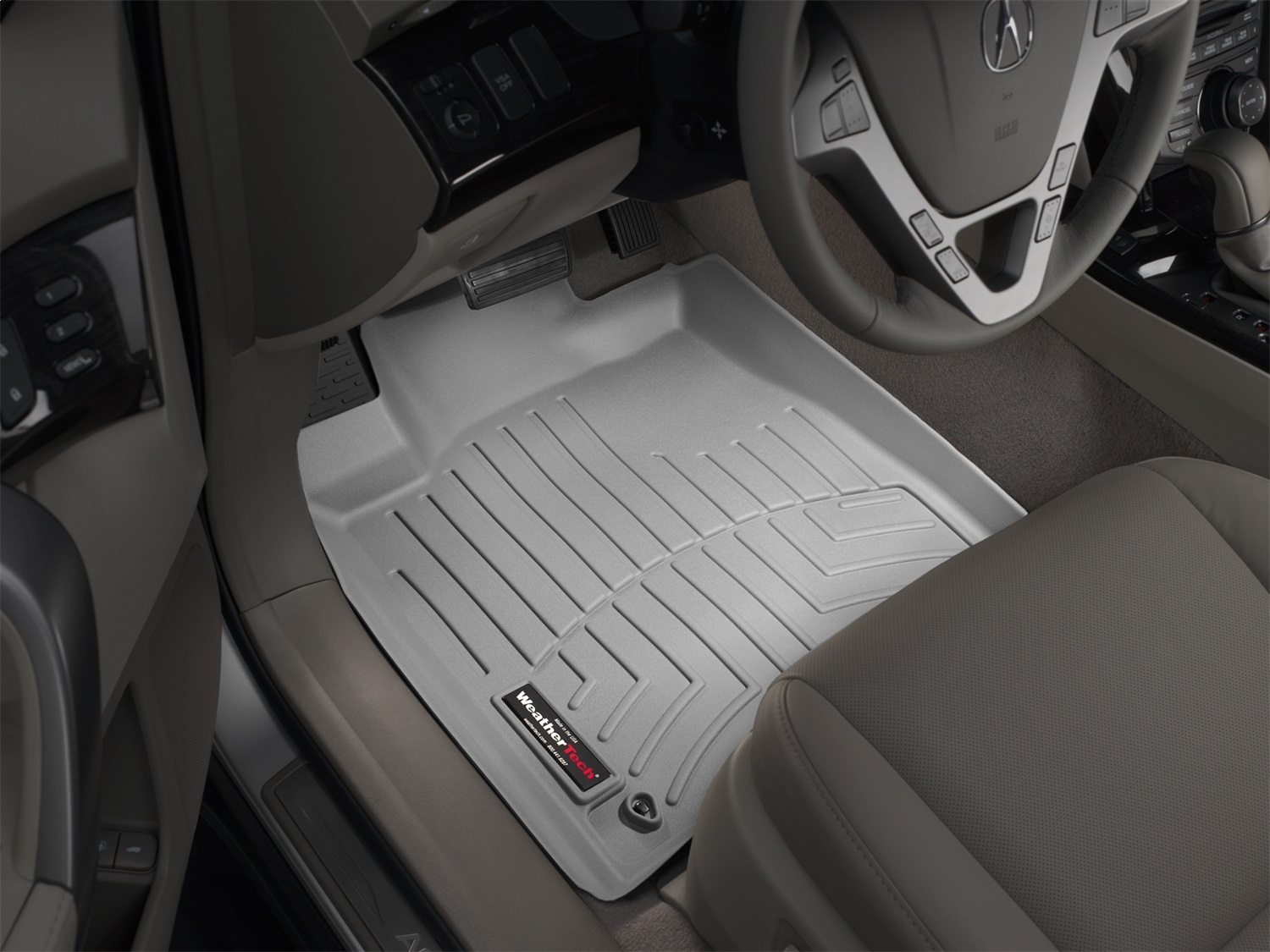 WeatherTech FloorLinerTM DigitalFit; Gray; Front 461141 thumbnail 1