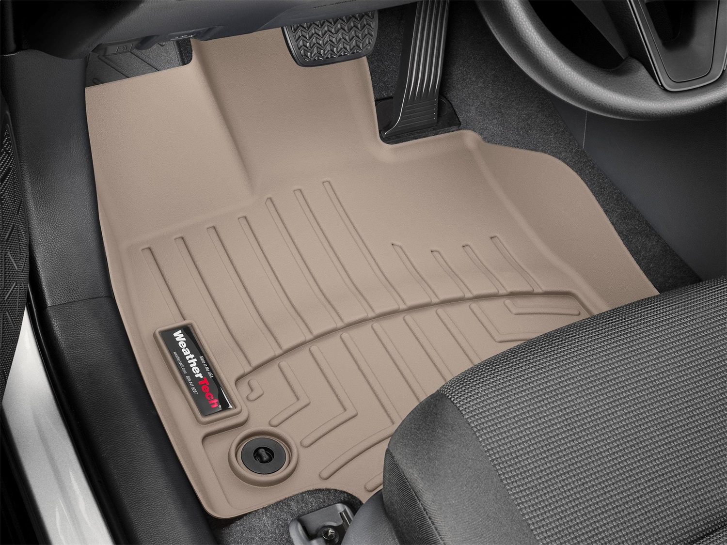 WeatherTech FloorLinerTM DigitalFit; Tan; Front 4515161 thumbnail 0