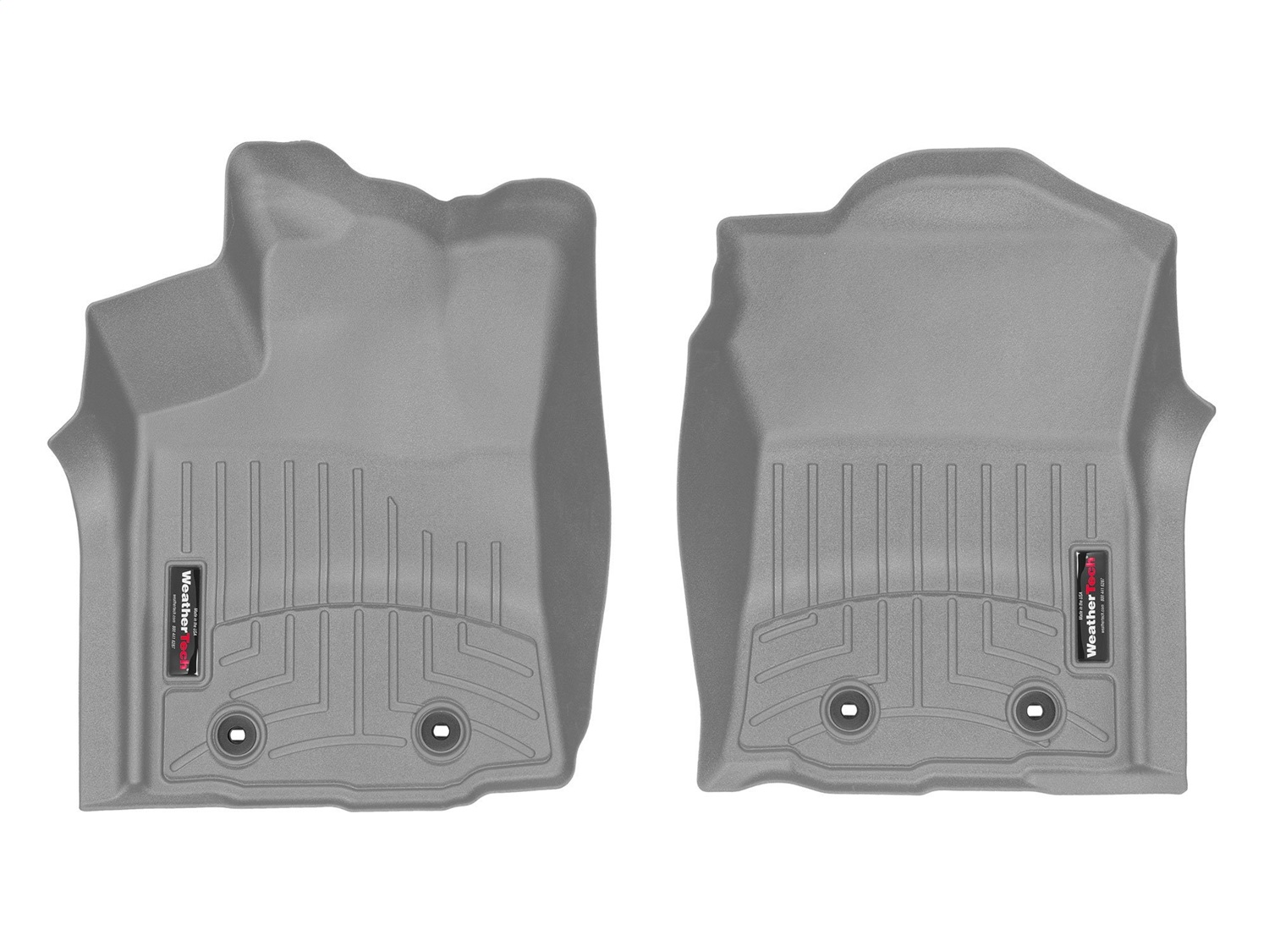 WeatherTech FloorLinerTM DigitalFit; Gray; Front 4612991 thumbnail 0
