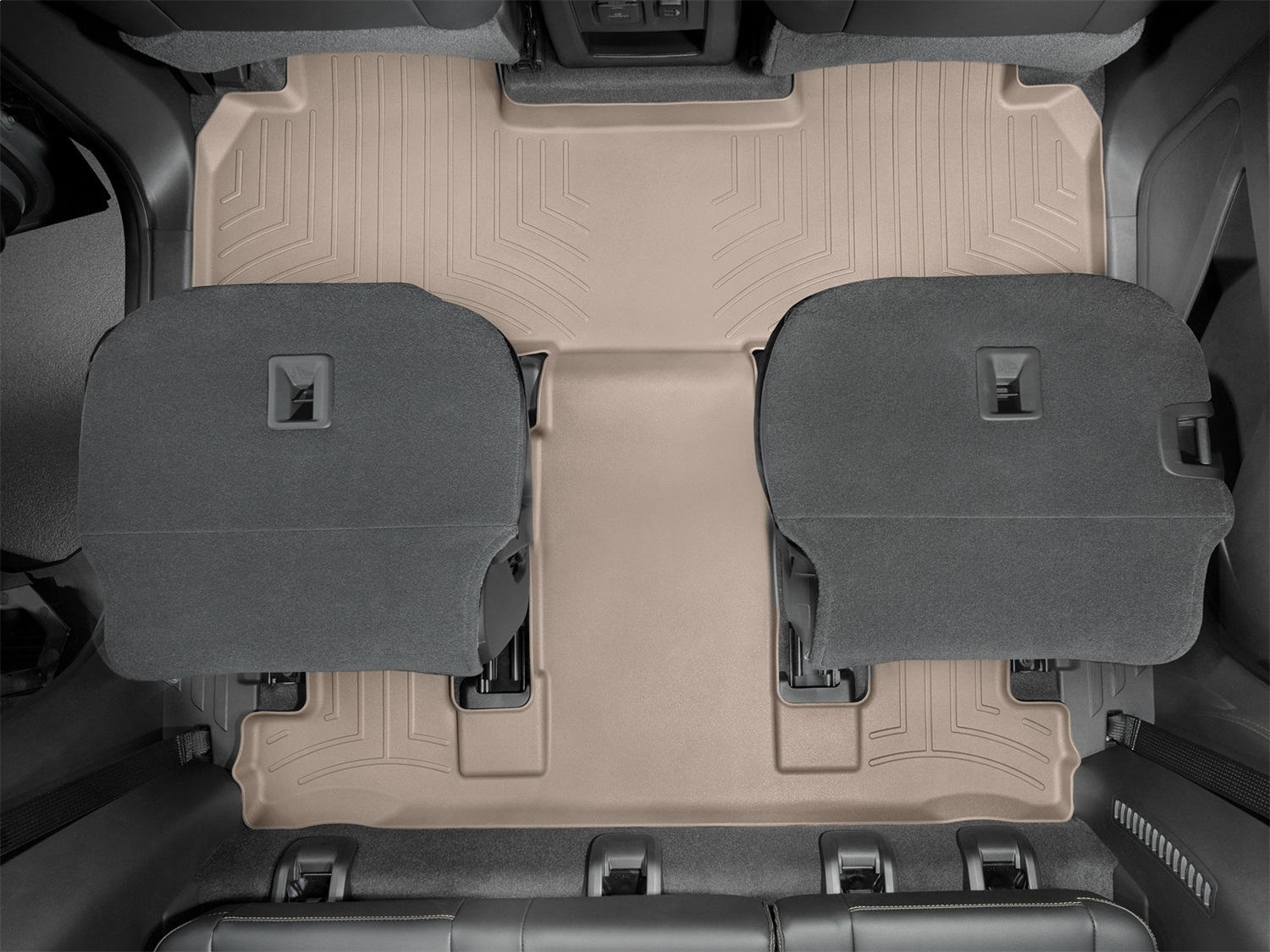 WeatherTech FloorLinerTM DigitalFit; Tan; Rear and Third Row; 1 Piece 4512282 thumbnail 0