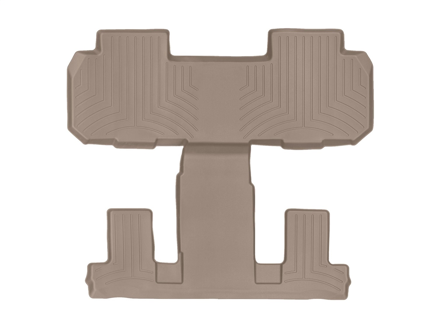 WeatherTech FloorLinerTM DigitalFit; Tan; Rear and Third Row; 1 Piece 4512282 thumbnail 1