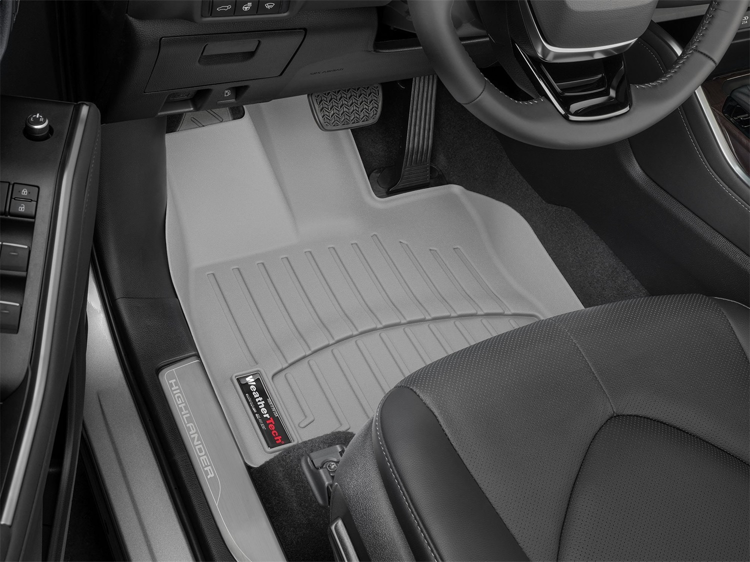 WeatherTech FloorLinerTM DigitalFit; Gray; Front 4616091 thumbnail 1