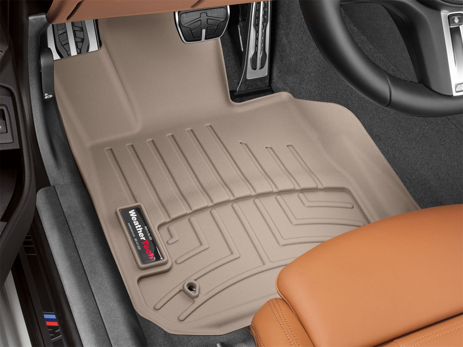 WeatherTech FloorLinerTM DigitalFit; Tan; Front 4515301 thumbnail 1