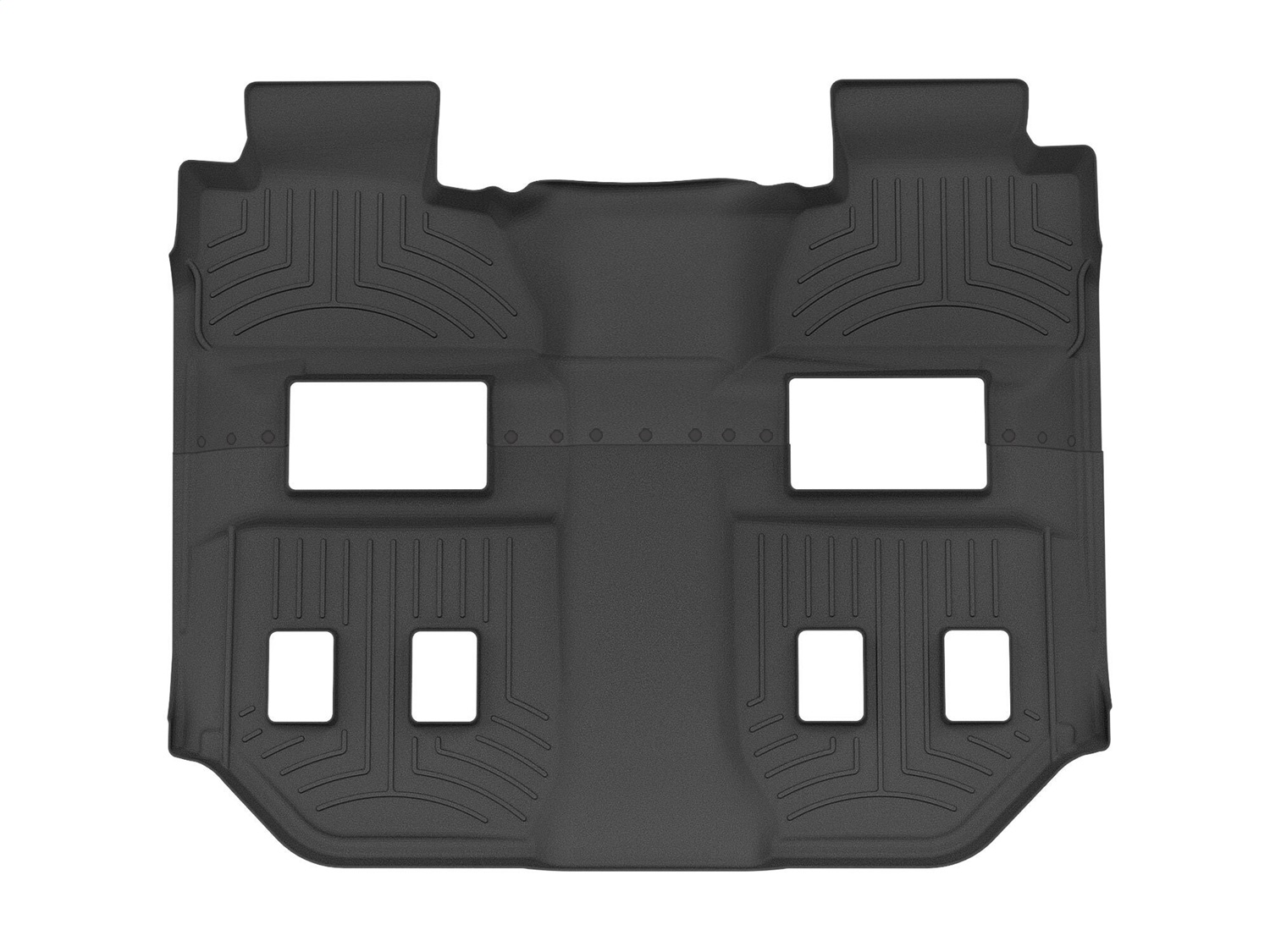 WeatherTech FloorLinerTM HP; Black; Rear and Third Row 446073IM thumbnail 0