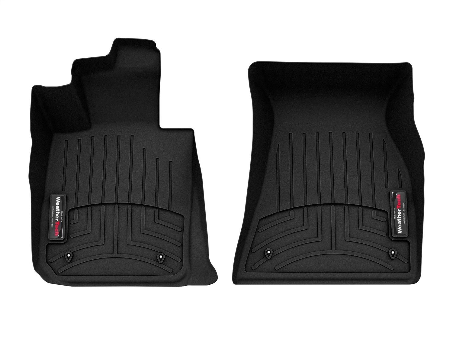 WeatherTech FloorLinerTM DigitalFit; Black; Front 4416931 thumbnail 0