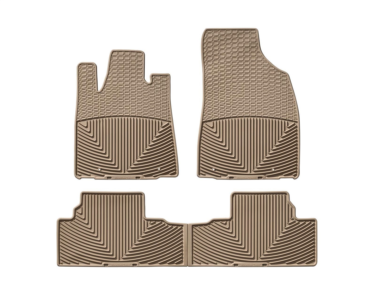 WeatherTech All Weather Floor Mats; Tan; Front and Rear WTLT131132 thumbnail 0