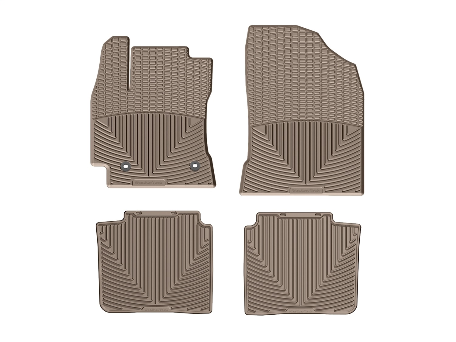 WeatherTech All Weather Floor Mats; Tan; Front and Rear WTCT320256 thumbnail 0
