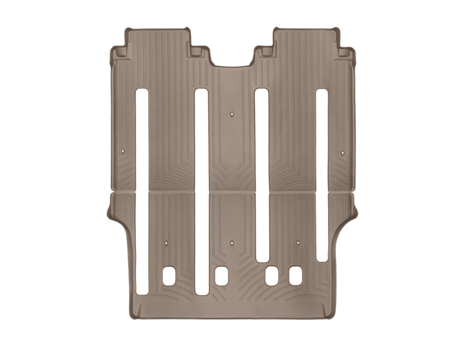 WeatherTech FloorLinerTM DigitalFit; Tan; Rear; 2 Piece 457093 thumbnail 0