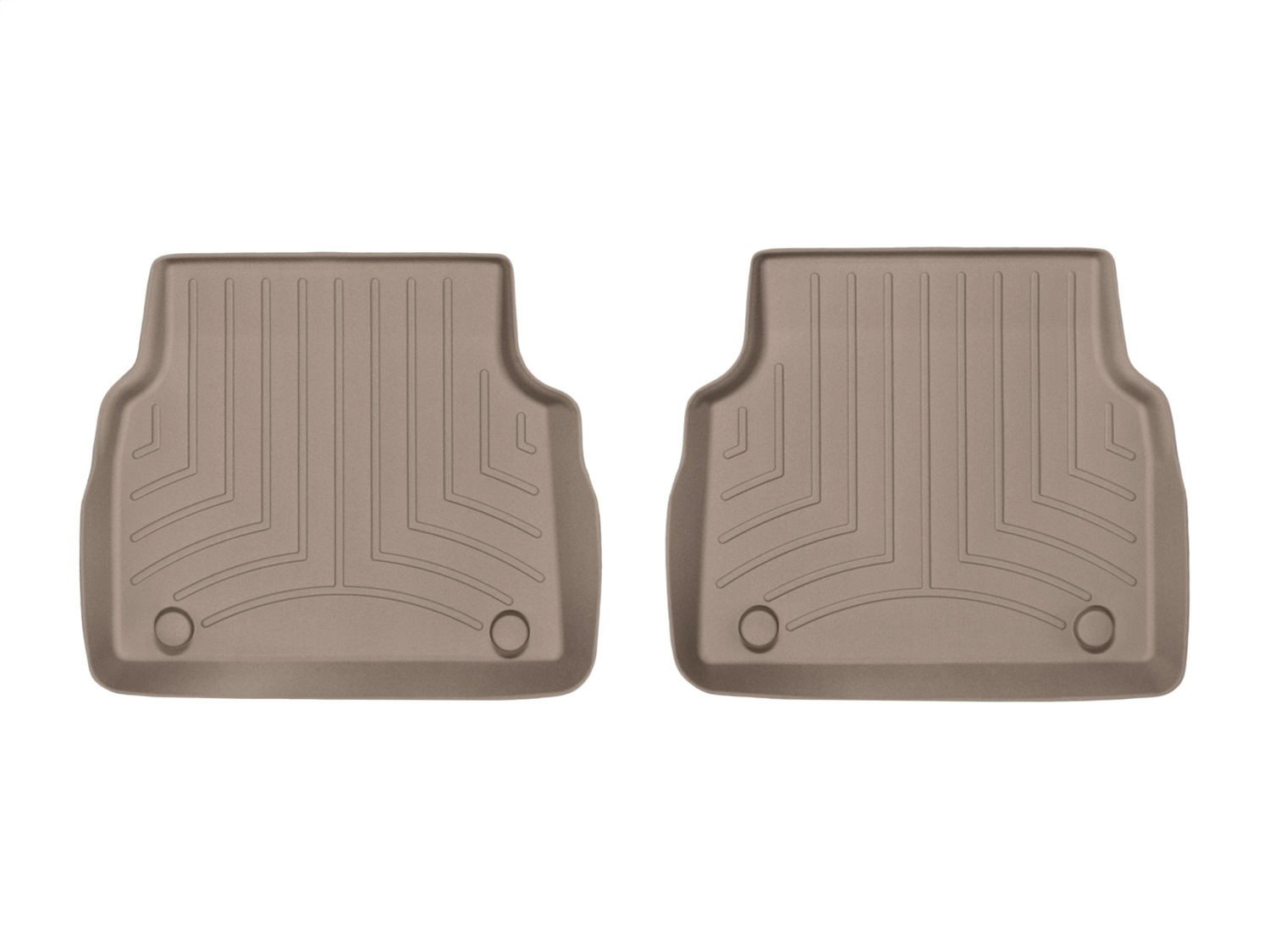 WeatherTech FloorLinerTM DigitalFit; Tan; Rear; 2 Piece 457202 thumbnail 1