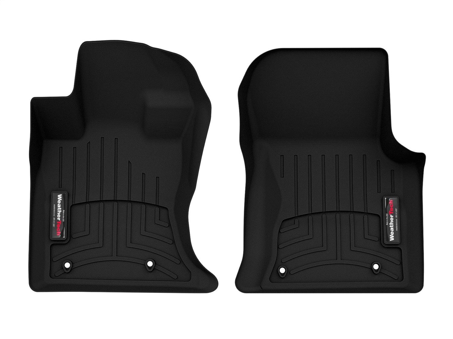 WeatherTech FloorLinerTM DigitalFit; Black; Front 4416741 thumbnail 0
