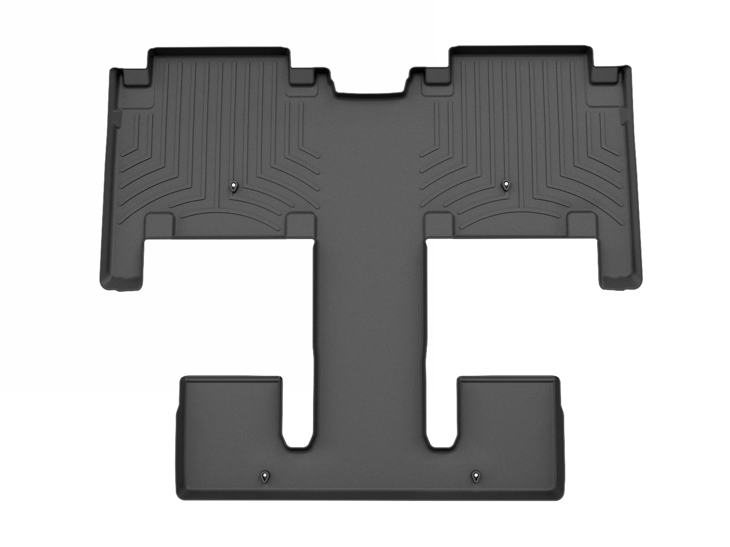 WeatherTech FloorLinerTM DigitalFit; Black; Rear and Third Row 4418602 thumbnail 0