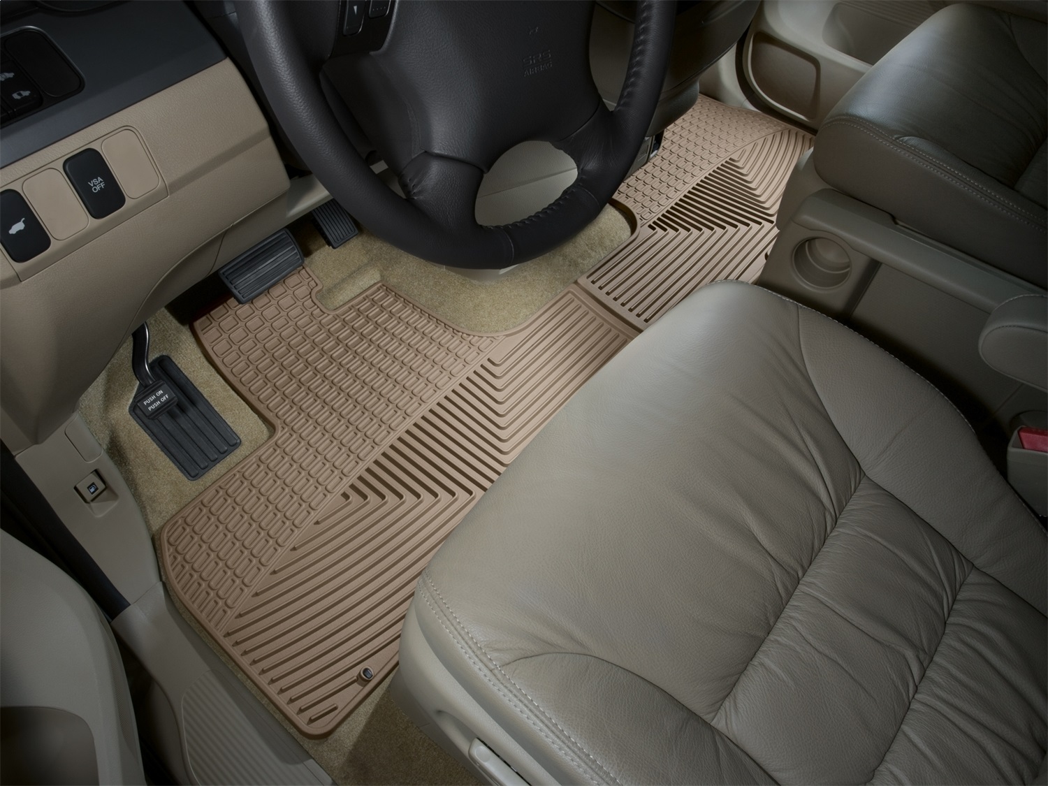 WeatherTech All Weather Floor Mats; Tan; Front W48TN thumbnail 0