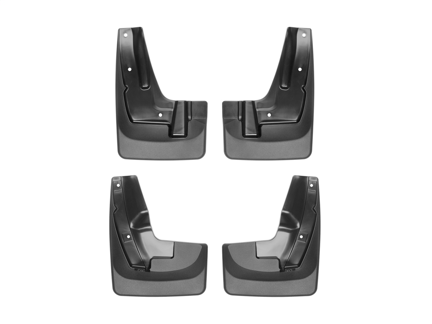 WeatherTech MudFlap No-Drill DigitalFit MudFlap Kit; Black 110061-120061 thumbnail 0