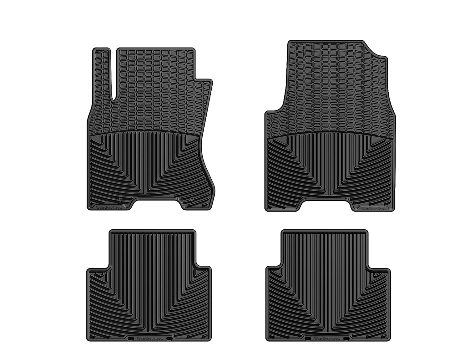 WeatherTech All Weather Floor Mats; Black; Front and Rear WTNB216217 thumbnail 0