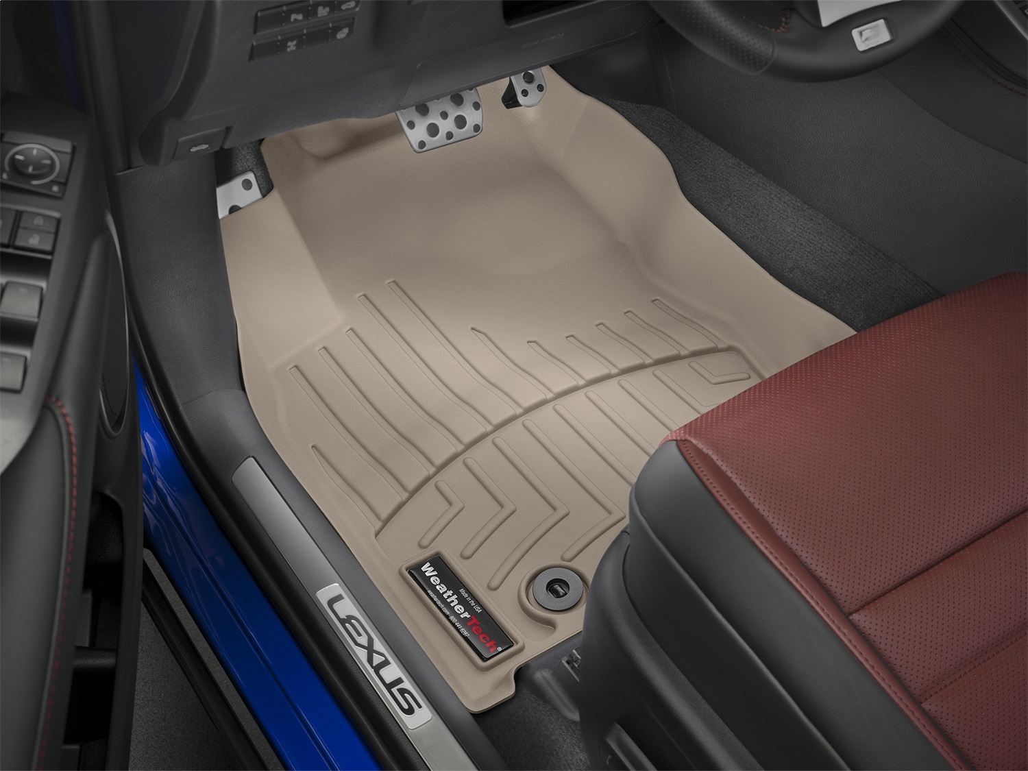 WeatherTech FloorLinerTM DigitalFit; Tan; Front 457491 thumbnail 1