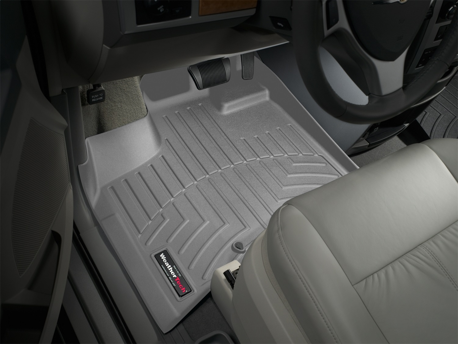 WeatherTech FloorLinerTM DigitalFit; Gray; Front 461411 thumbnail 0