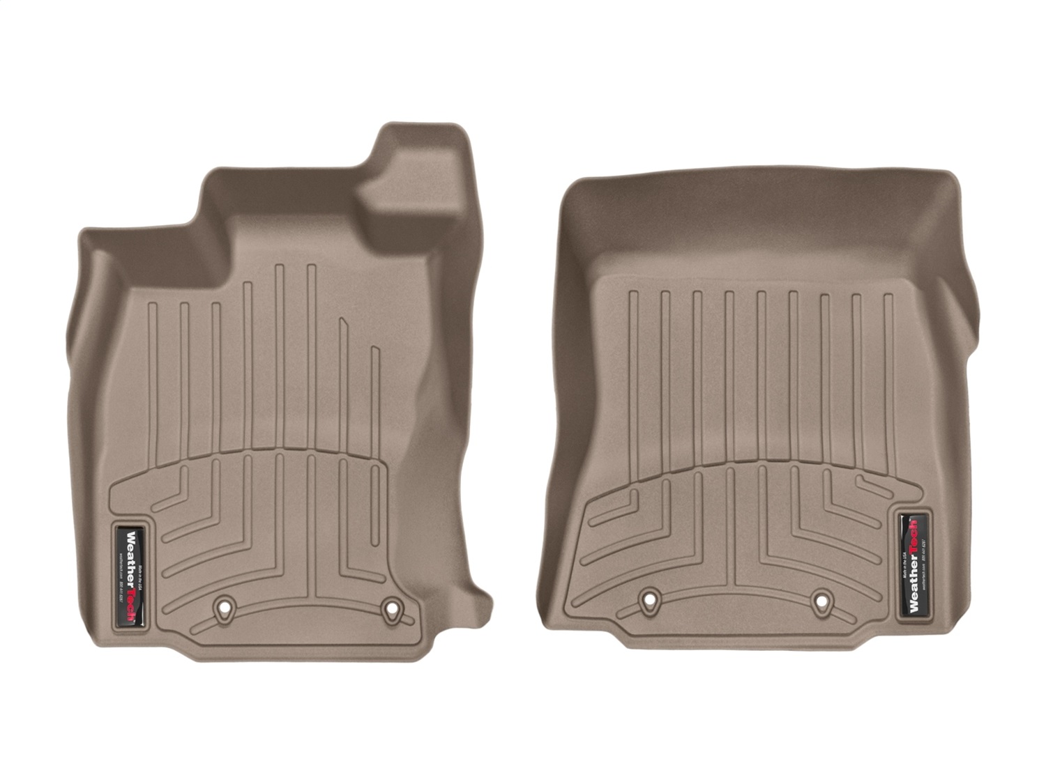 WeatherTech FloorLinerTM DigitalFit; Tan; Front 457541 thumbnail 0