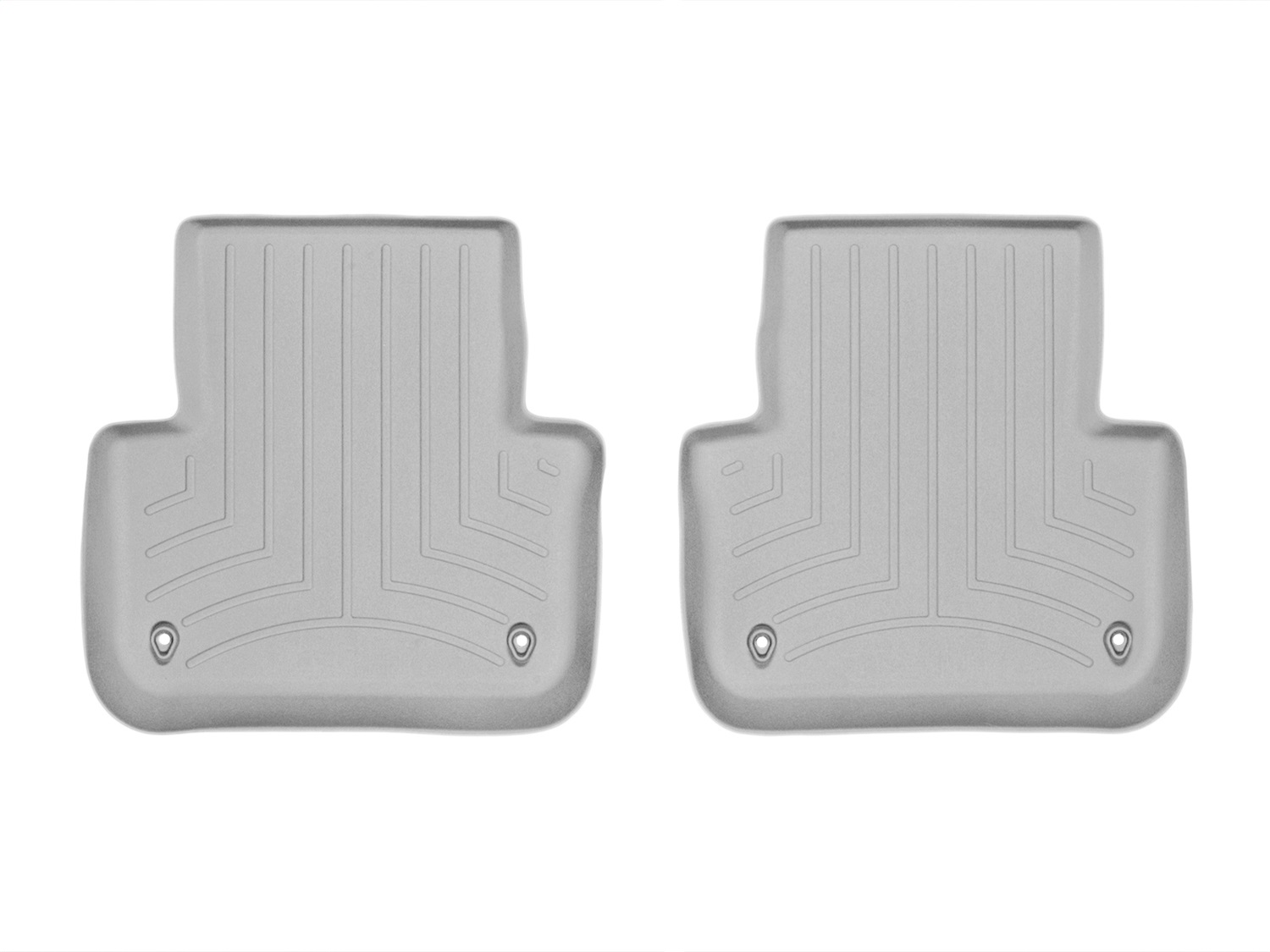 WeatherTech FloorLinerTM DigitalFit; Gray; Rear; 2 Piece 464463 thumbnail 1