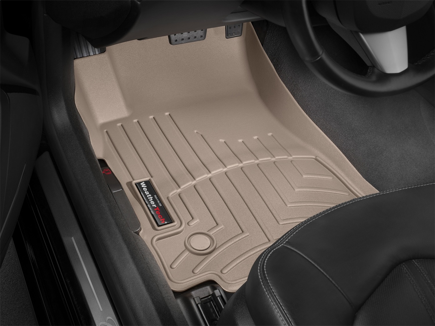 WeatherTech FloorLinerTM DigitalFit; Tan; Front 457641 thumbnail 1