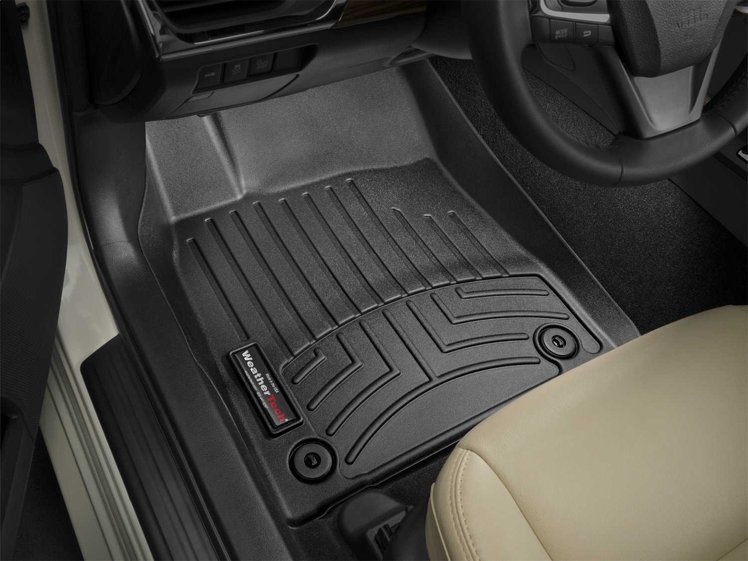 WeatherTech FloorLinerTM DigitalFit; Black; Front 445031 thumbnail 0