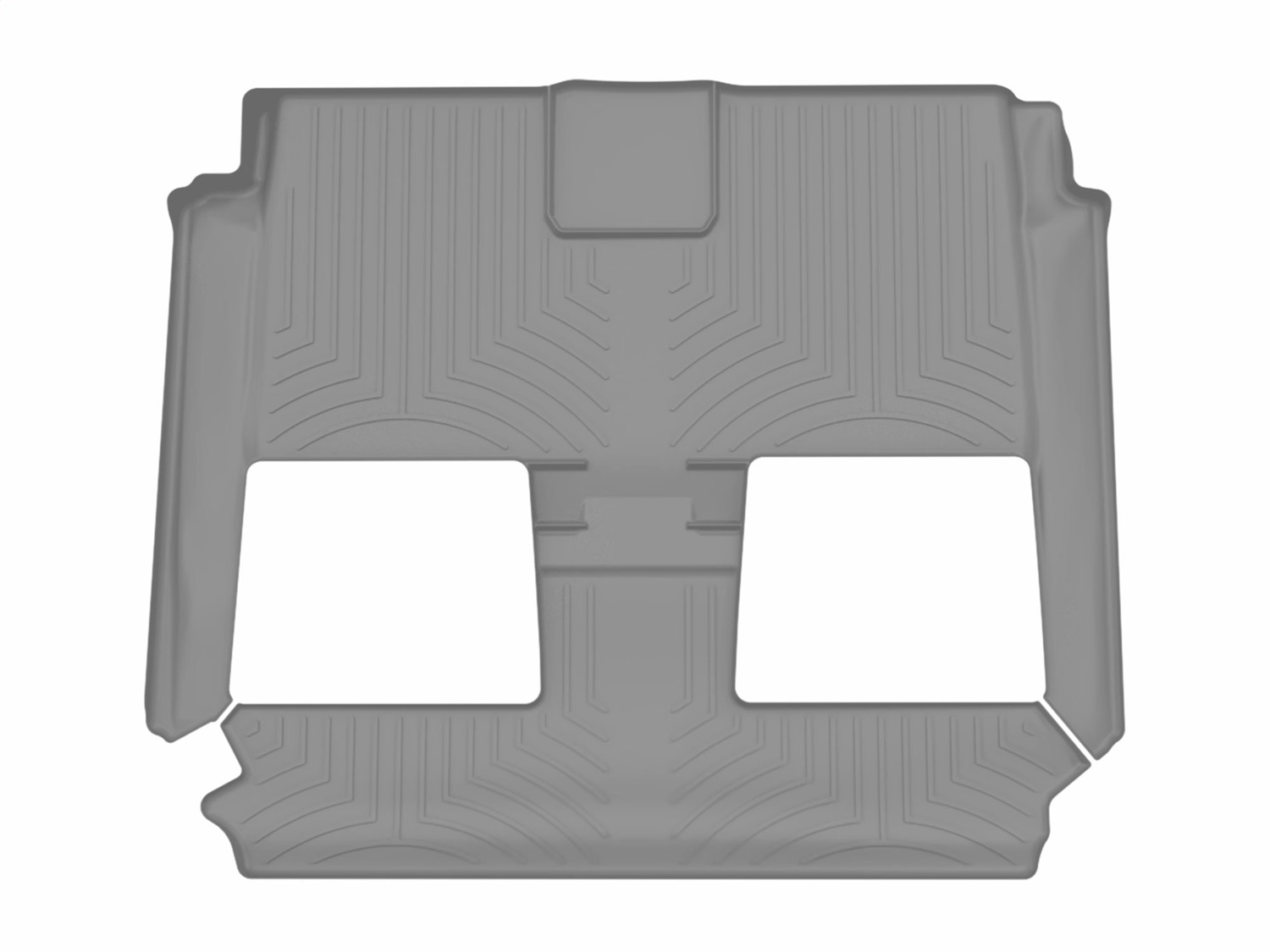 WeatherTech FloorLinerTM DigitalFit; Gray; Rear And Third Row 461414 thumbnail 1