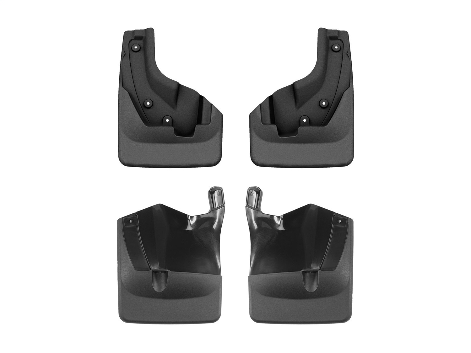 WeatherTech MudFlap No-Drill DigitalFit MudFlap Kit; Black 110167-120101 thumbnail 0