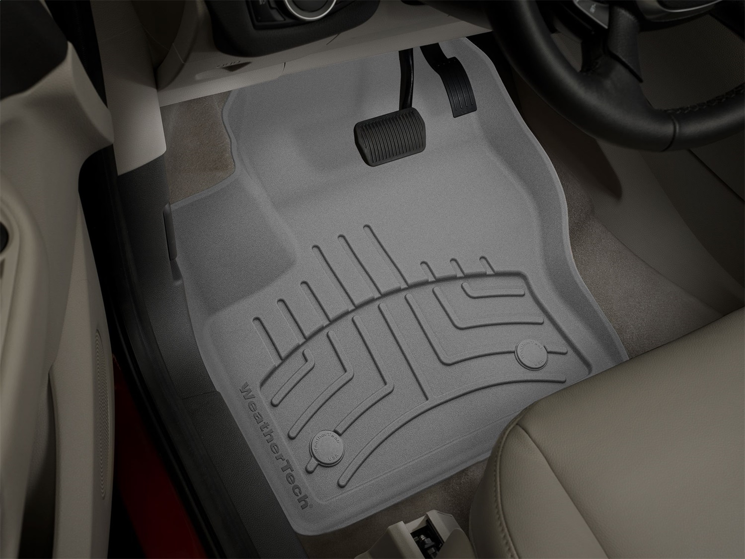 WeatherTech FloorLinerTM HP; Gray; Front 464591IM thumbnail 1