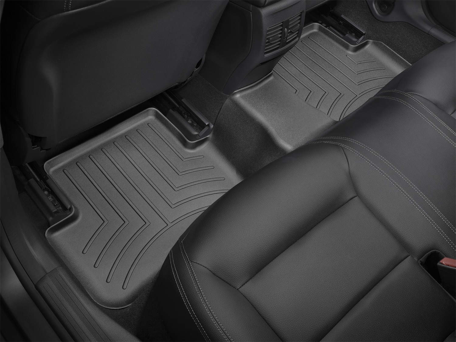 WeatherTech FloorLinerTM DigitalFit; Black; Rear 445152 thumbnail 1
