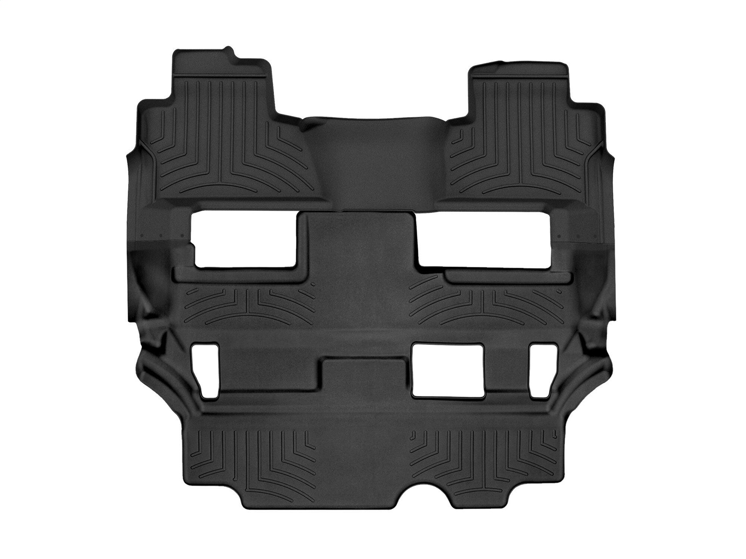 WeatherTech FloorLinerTM HP; Black; Rear and Third Row 446076IM thumbnail 0