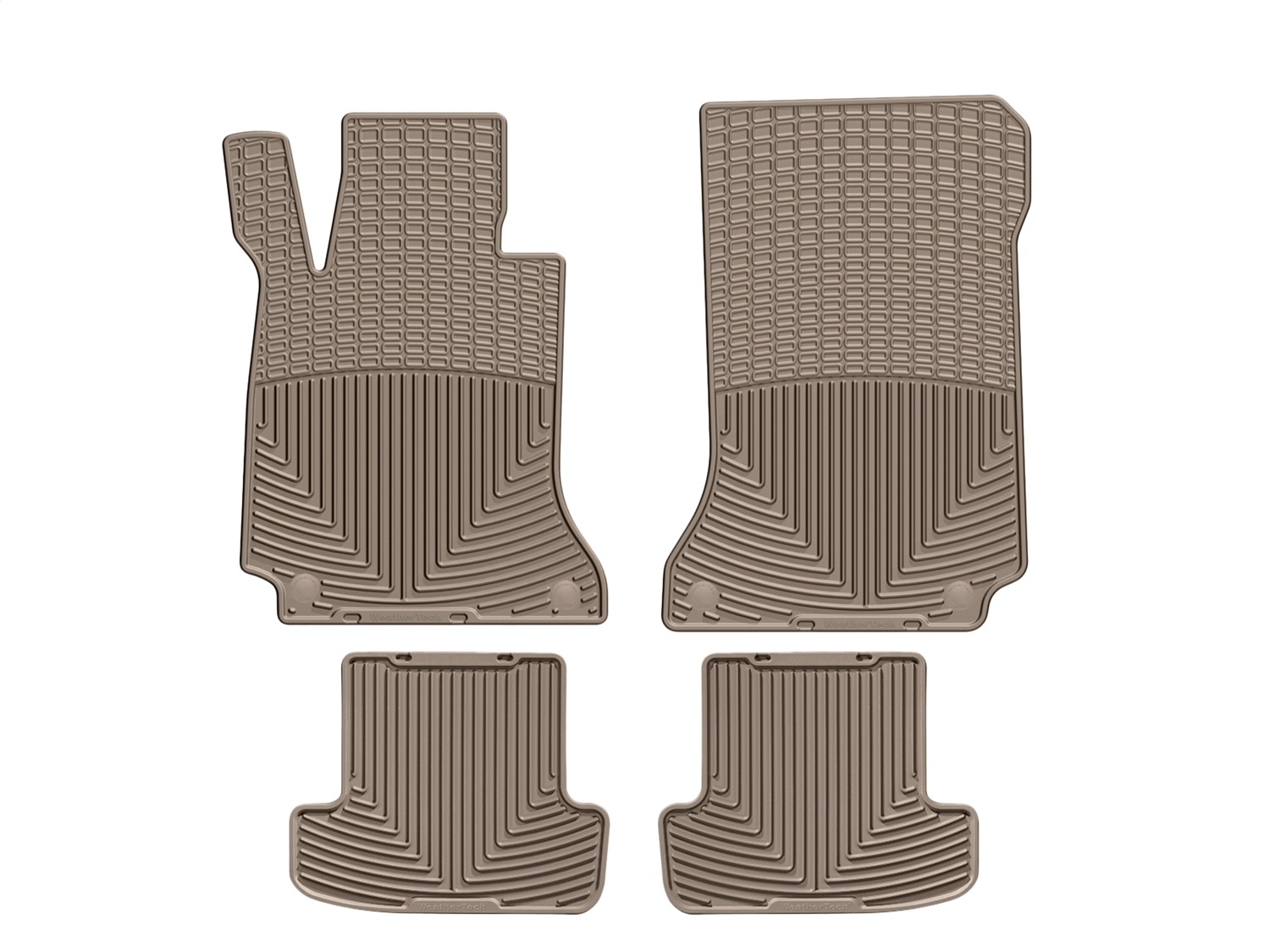 WeatherTech All Weather Floor Mats; Tan; Front and Rear MB C207 T thumbnail 0