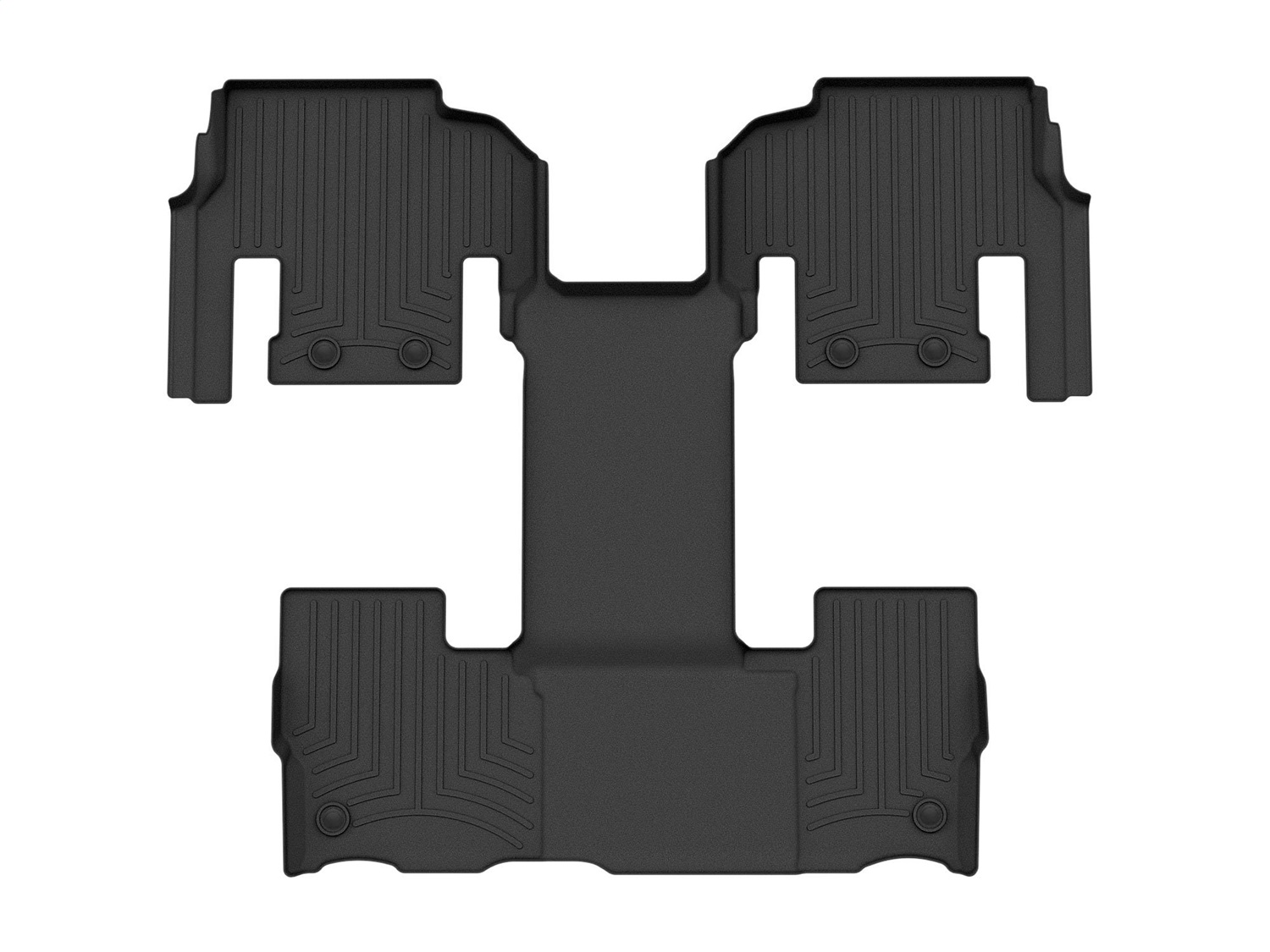 WeatherTech FloorLinerTM DigitalFit; Black; Rear 4417044 thumbnail 0