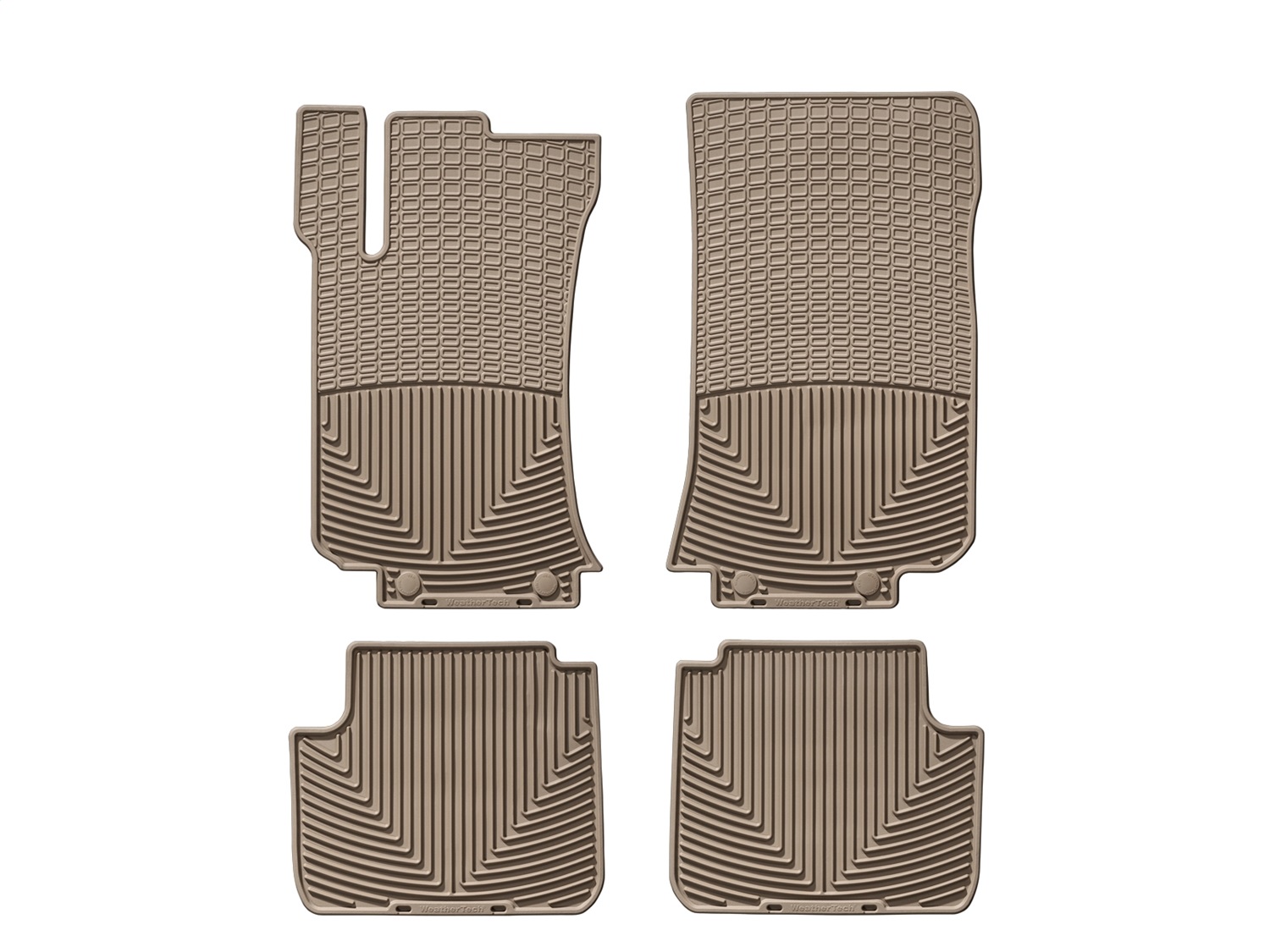 WeatherTech All Weather Floor Mats; Tan; Front and Rear MB V251 T thumbnail 0