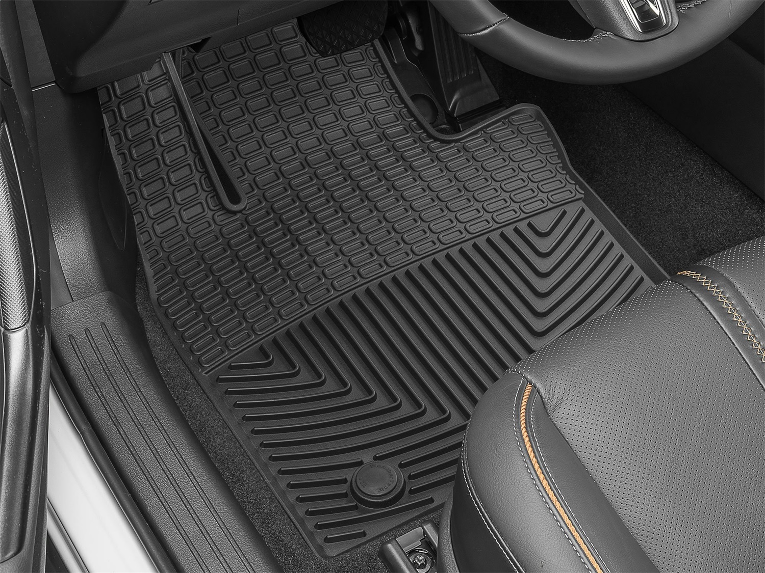 WeatherTech All Weather Floor Mats; Black: Front W629 thumbnail 1