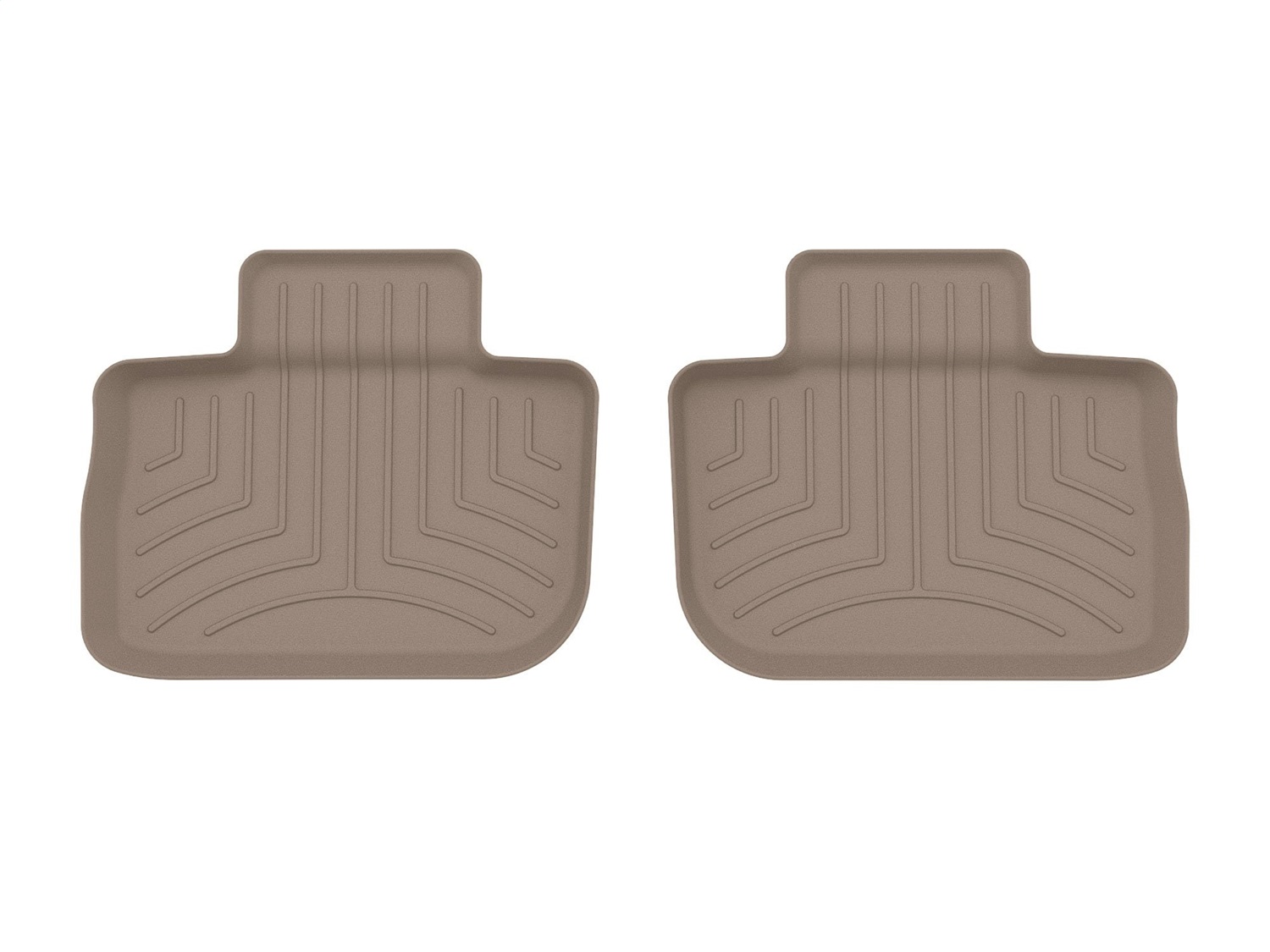 WeatherTech FloorLinerTM HP; Tan; Rear; 2 Pcs. 453792IM thumbnail 1