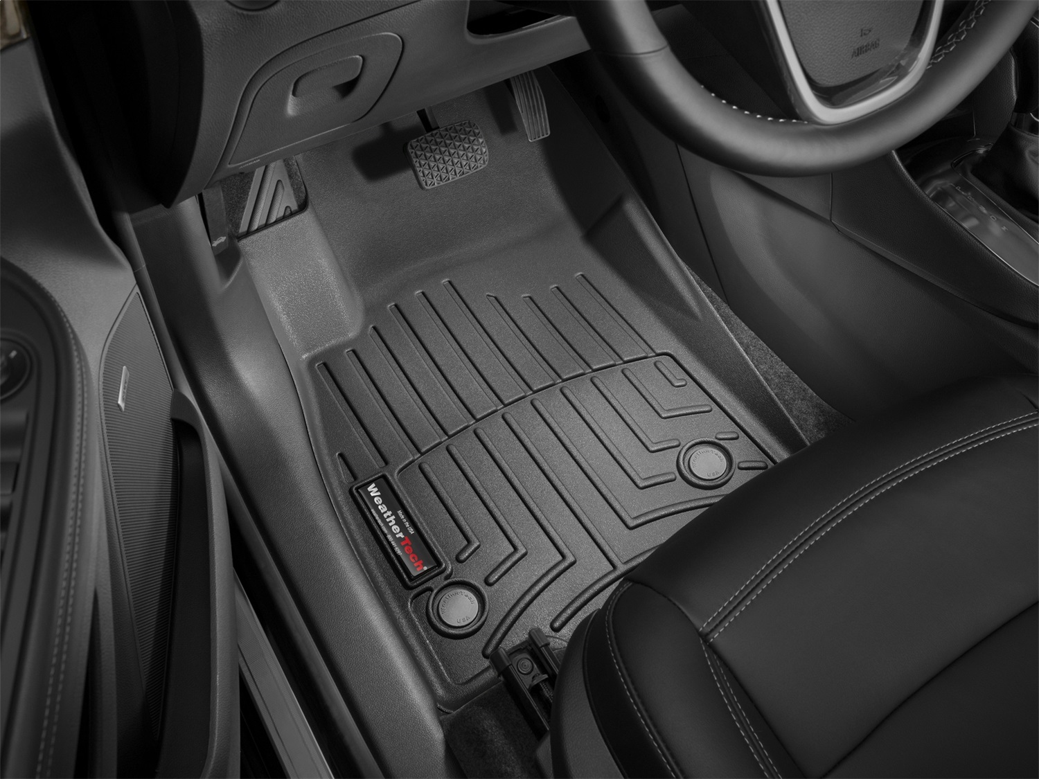 WeatherTech FloorLinerTM DigitalFit; Black; Front 445321 thumbnail 1