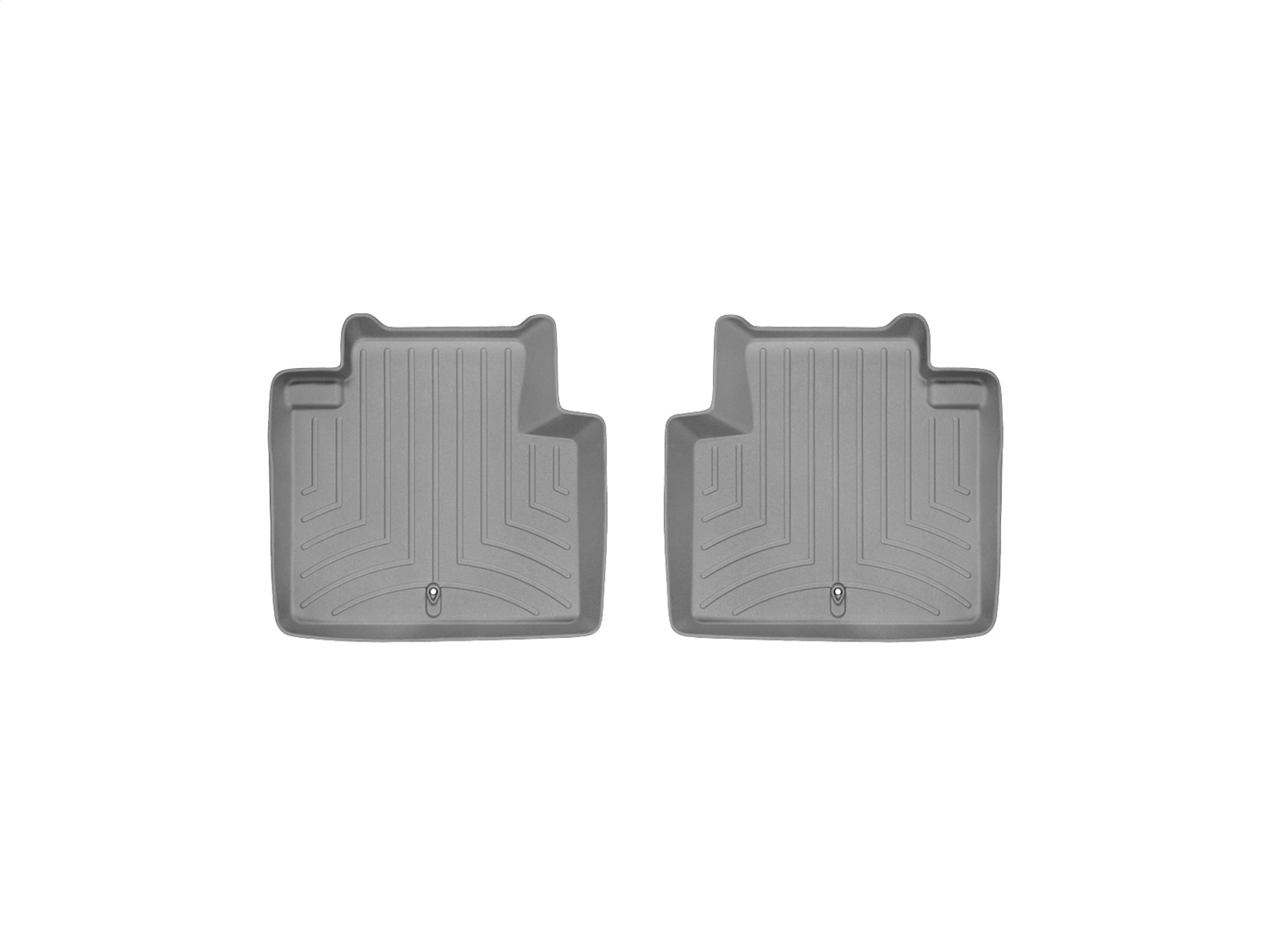 WeatherTech FloorLinerTM DigitalFit; Gray; Rear; 2 Piece 463042 thumbnail 0